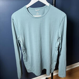 Reigning Champ Light Blue Athletic Long Sleeve Shirt Men’s M Made in Canada